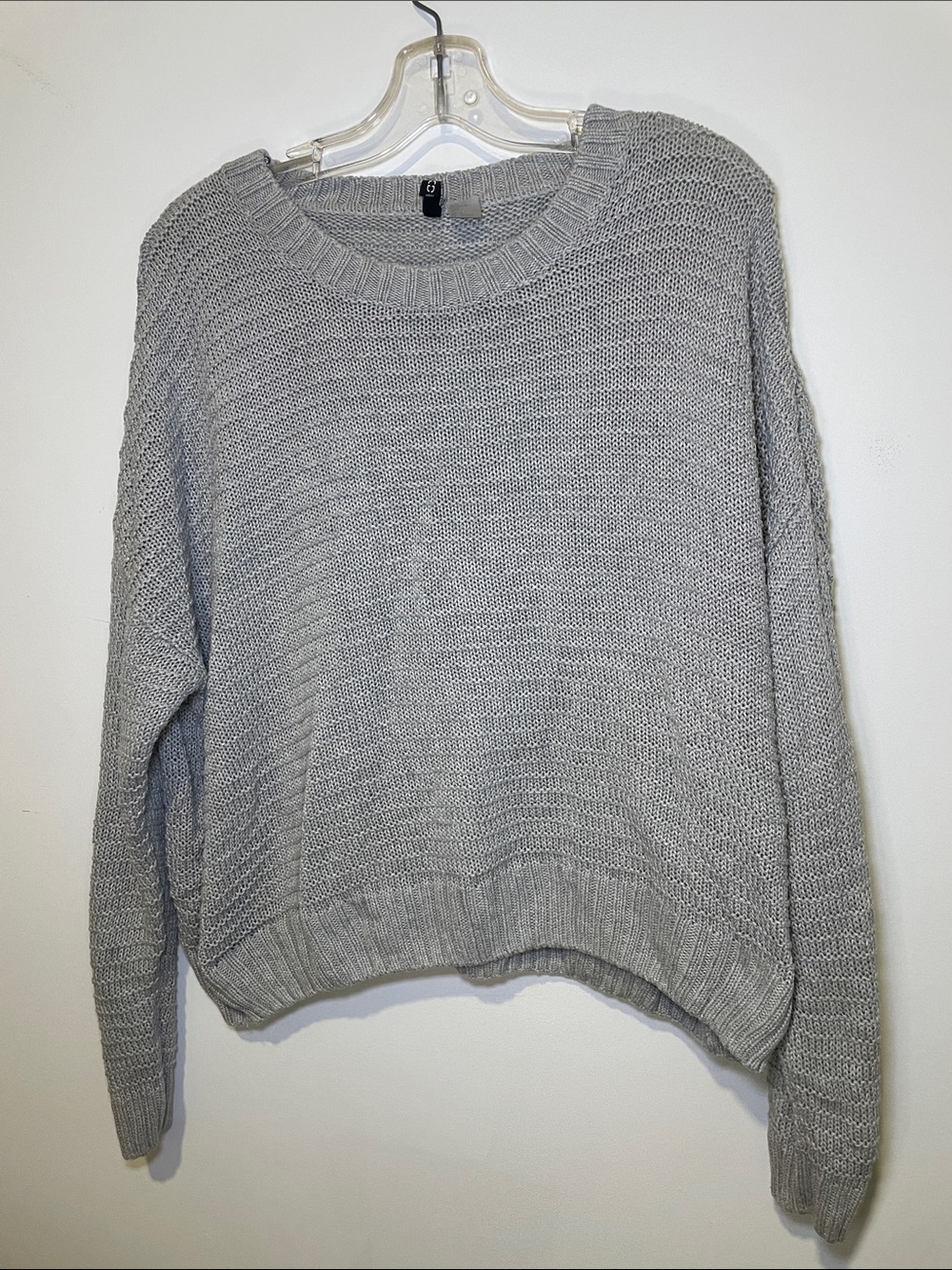 H&M Gray Knit Crewneck Sweater
